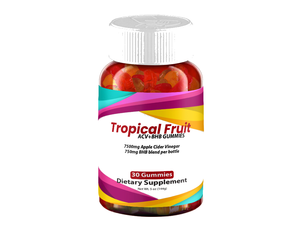 Tropical Fruit ACV+BHB Gummies – 1 Bottle